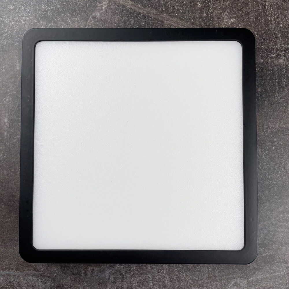 Світильник LED Violux ДББ RODOS квадрат 24W 5000K IP20 чорний ( 330151 )